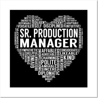 Sr. Production Manager Heart Posters and Art